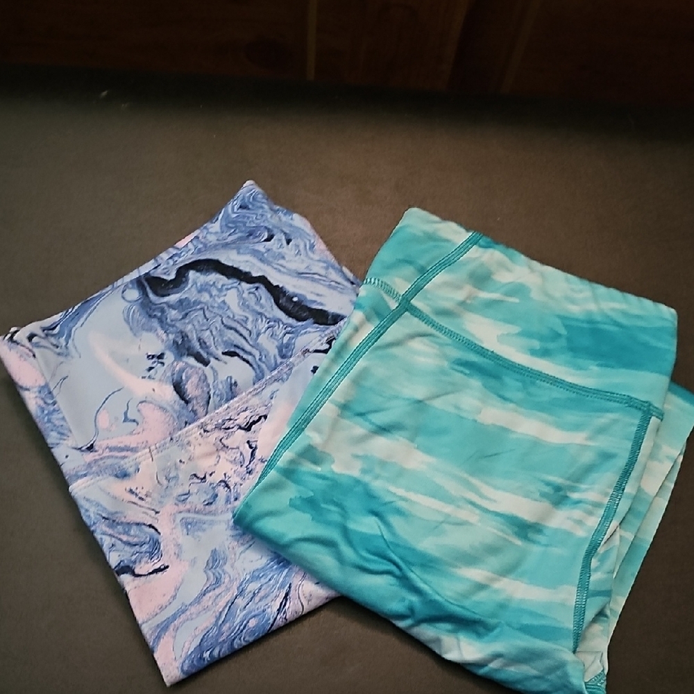 Under Armour Blue and Gray Leggings for Active Wear Tote 1